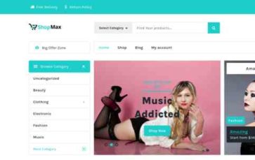 ShopMax (Burger Themes) - (screenshot desktop)