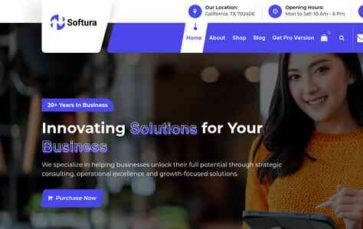 Softura (screenshot desktop)