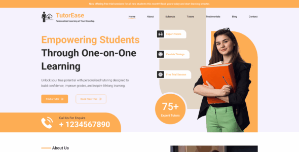 BWT Home Tutor Pro (Buy WP Templates)