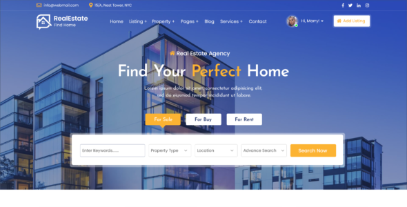 BWT Real Estate Agency Pro (Buy WP Templates)