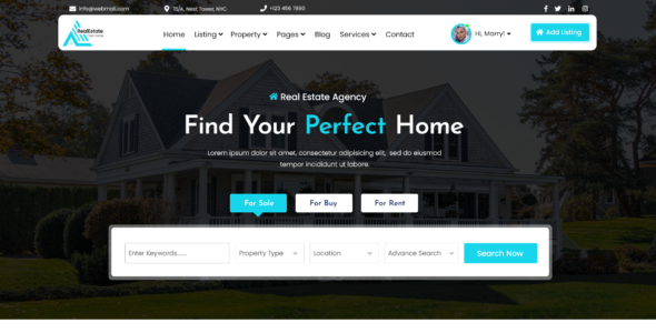 BWT Real Estate Broker Pro (Buy WP Templates)