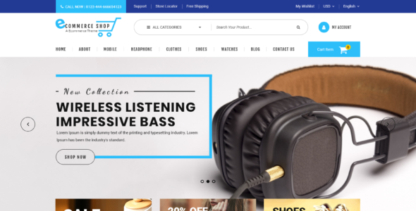 Electronics Marketplace Pro (Buy WP Templates)