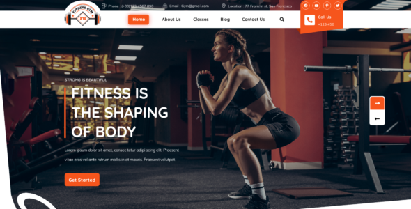 Gym Training Coach Pro (Buy WP Templates)