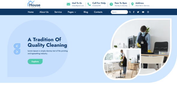 Handyman Cleaner Pro (Buy WP Templates)