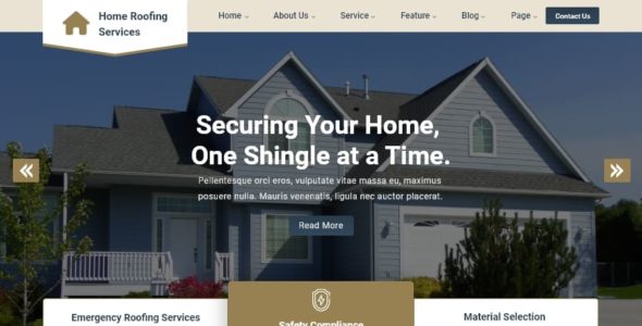 Home Roofing Services Pro (Buy WP Templates)