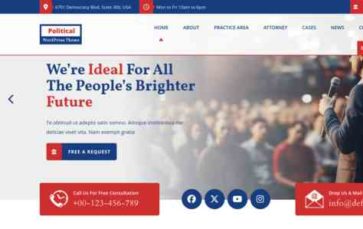 Political Candidate Pro (Buy WP Templates) - (screenshot desktop)