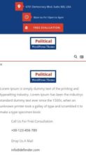 Political Candidate Pro (Buy WP Templates) - (screenshot mobile)