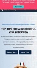 Visa Consulting Service Pro (screenshot mobile)
