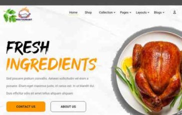 Fresh Food Restaurant Pro (screenshot desktop)