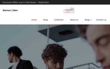 Online Clothing Shop Pro (screenshot desktop)