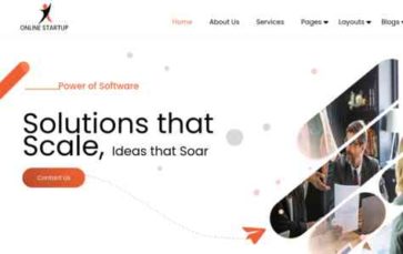 Online Startup Business Pro (screenshot desktop)