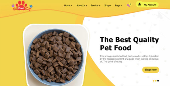 Pet Food Shop Pro (Buy WP Themes)