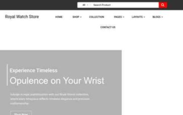 Royal Watch Store Pro (screenshot desktop)