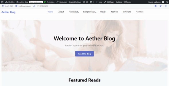 Aether Blog (CA WP Themes)