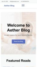 Aether Blog (screenshot mobile)