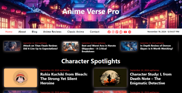 Anime Verse Pro (CA WP Themes)