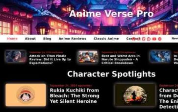 Anime Verse Pro (screenshot desktop)