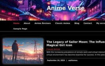 Anime Verse (screenshot desktop)