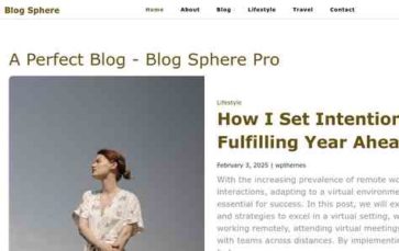 Blog Sphere Pro (screenshot desktop)