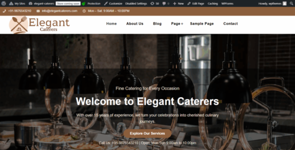 Elegant Caterers (CA WP Themes)