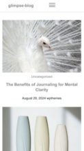 Glimpse Blog (screenshot mobile)