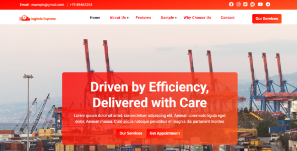 Logistics Express Pro (CA WP Themes)