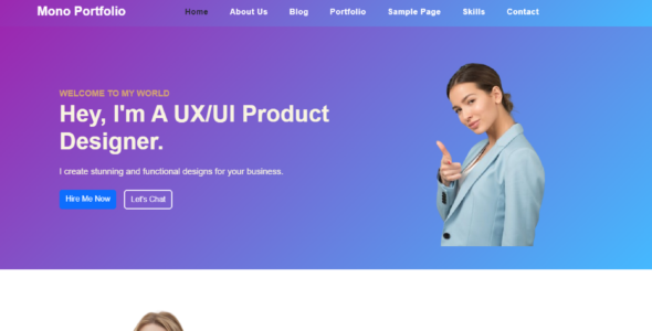 Mono Portfolio (CA WP Themes)