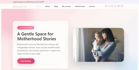 Motherly Blog Pro (CA WP Themes)