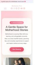 Motherly Blog Pro (screenshot mobile)