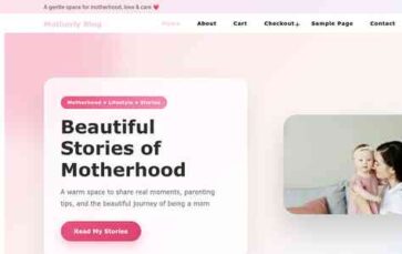 Motherly Blog (screenshot desktop)