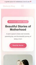 Motherly Blog (screenshot mobile)