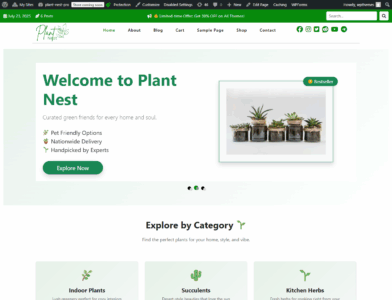 Plant Nest Pro (CA WP Themes)