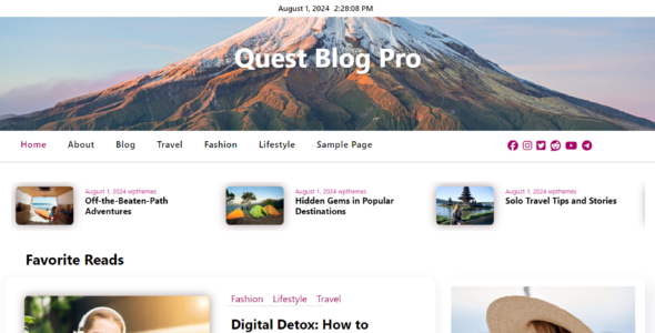 Quest Blog Pro (CA WP Themes)