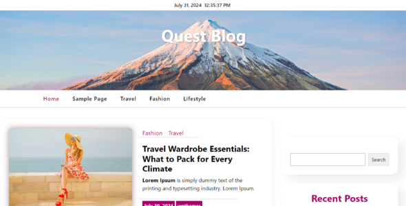 Quest Blog (CA WP Themes)