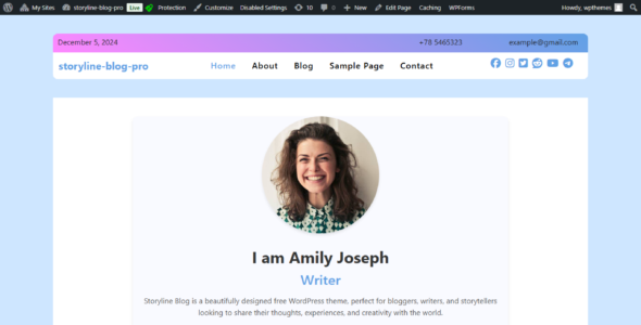 Storyline Blog Pro (CA WP Themes)