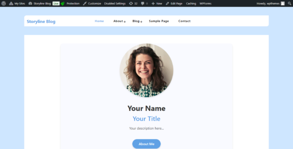 Storyline Blog (CA WP Themes)