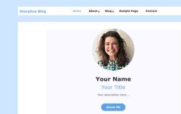 Storyline Blog (screenshot desktop)