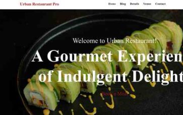 Urban Restaurant Pro (screenshot desktop)