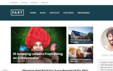 FastBlog (CactusThemes) (screenshot desktop)
