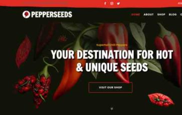 Divi Pepperseeds (screenshot desktop)