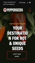 Divi Pepperseeds (screenshot mobile)
