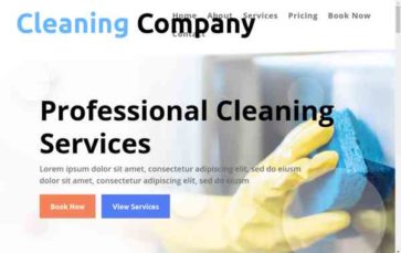 Screenshot Desktop ET Cleaning Company (screenshot desktop)