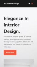 Screenshot Mobile ET Interior Design (screenshot mobile)