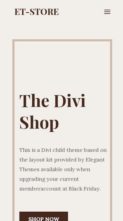 ET Store (screenshot mobile)