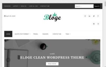 Bloge (screenshot desktop)