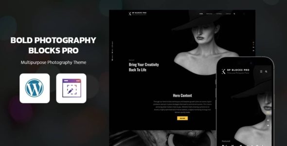 Bold Photography Blocks Pro (Catch Themes)