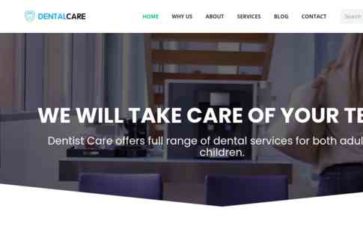 Screenshot Desktop Dental (Cherry Theme) (screenshot desktop)