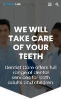 Screenshot Mobile Dental (Cherry Theme) (screenshot mobile)