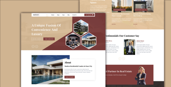 Apartment Rental Services Pro (Classic Templates)