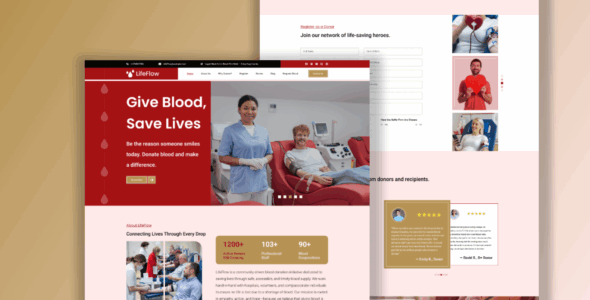 Blood Donation Campaign Pro (Classic Templates)